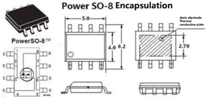 بسته stmicroelectronic power so-8