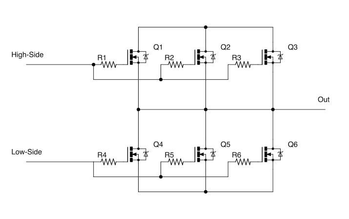 Parallel operation of MOSFETs